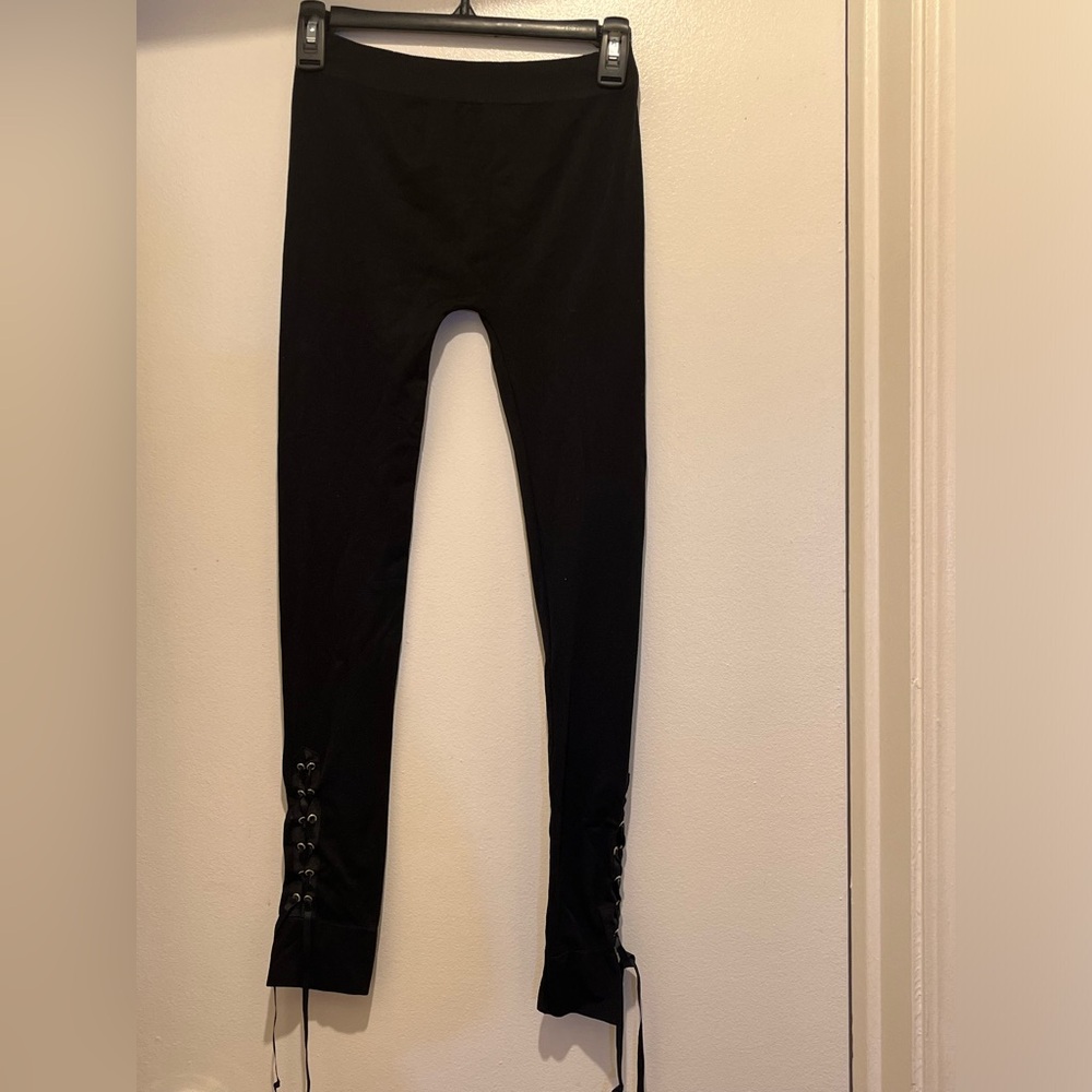 Vintage Fashion Bug Black Leggings